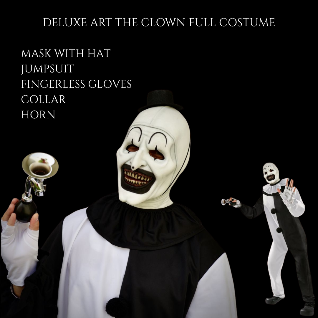 Art The Clown Realistic Mask — Halloween Horror Costume