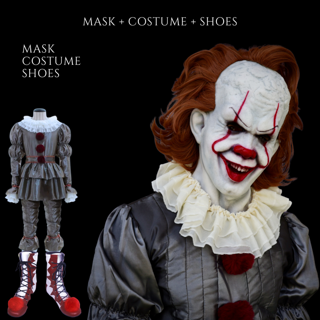 Pennywise Clown Mask — Holiday Horror Costume