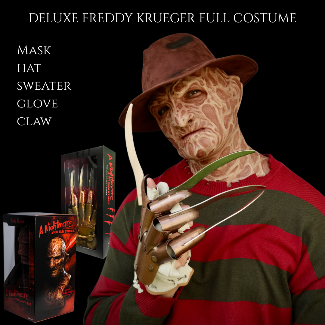 Freddy Krueger Mask — Movie-Quality Horror Costume