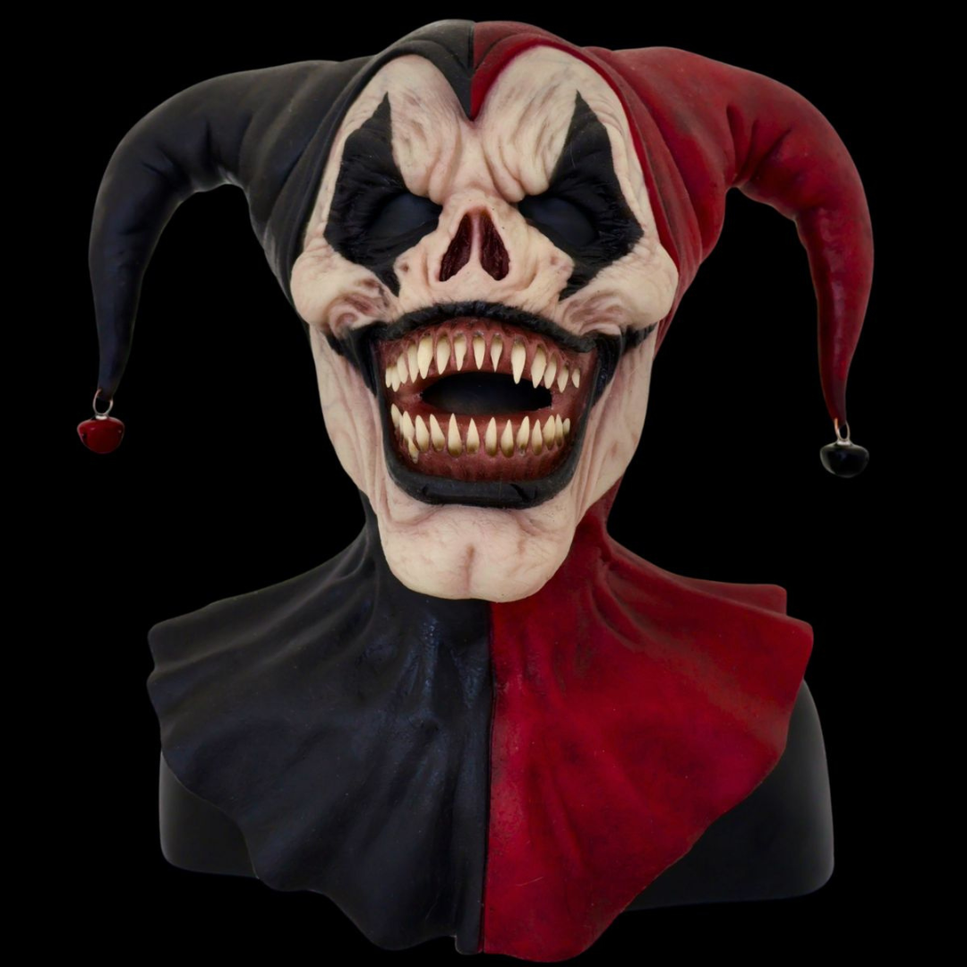 Jester Clown Holiday Mask — Carnival Horror Costume