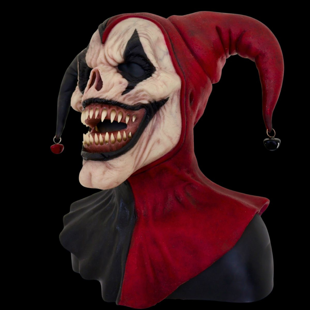 Jester Clown Holiday Mask — Carnival Horror Costume