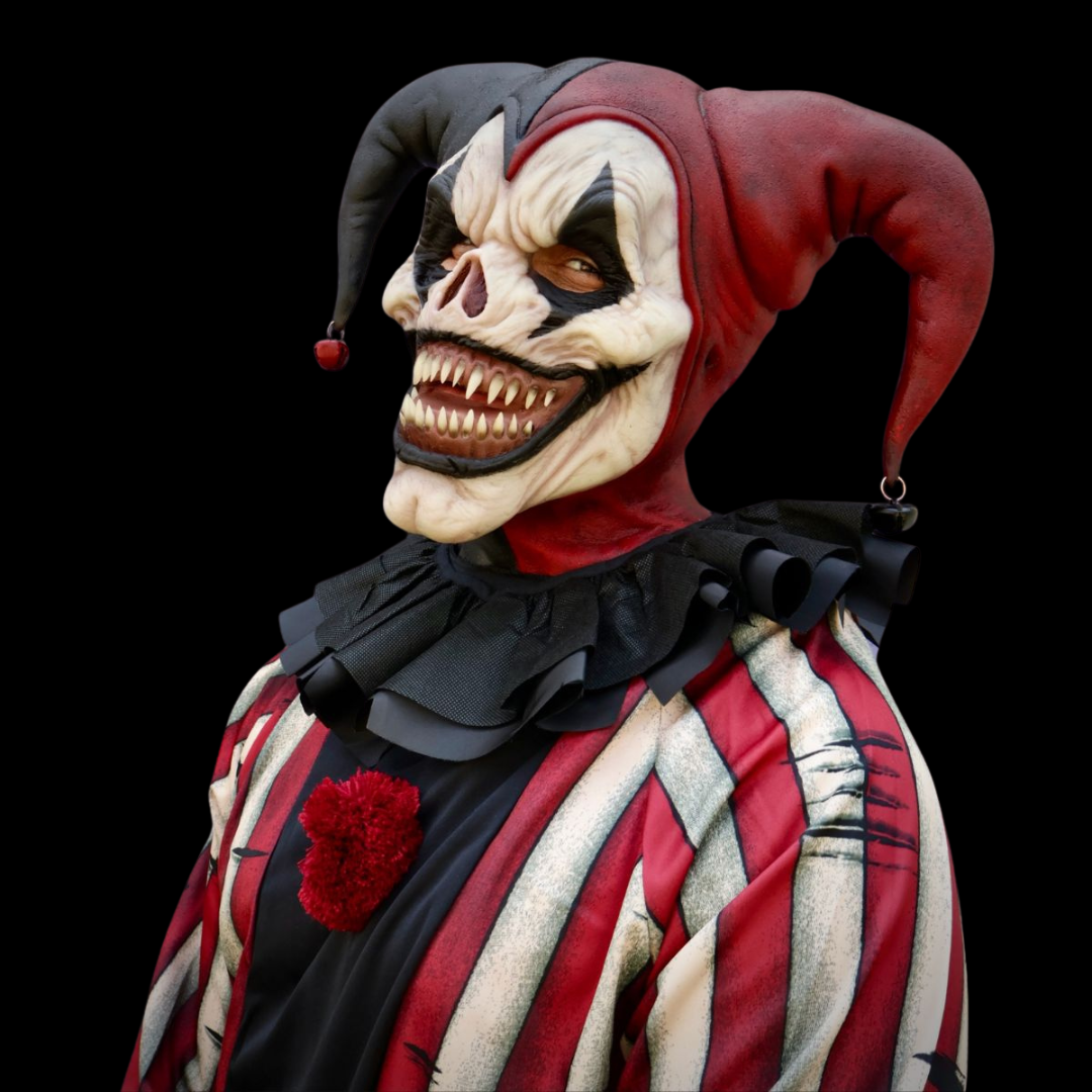 Jester Clown Holiday Mask — Carnival Horror Costume