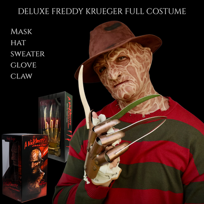 Freddy Krueger Mask — Movie-Quality Horror Costume
