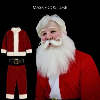 Santa Claus Realistic Mask — Christmas Costume